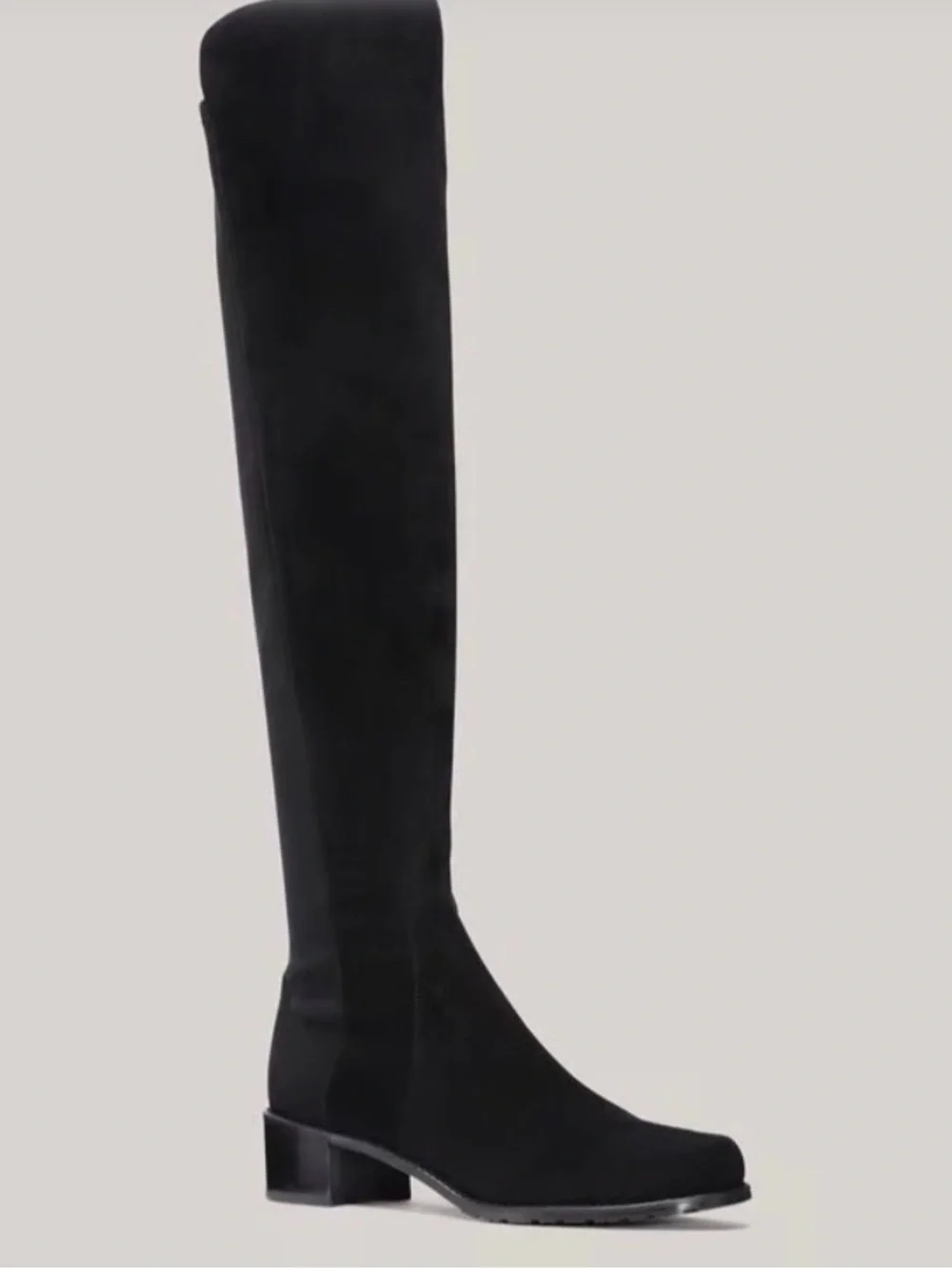 NIB Stuart Weitzman size EU 34.5 BLACK RESERVE OVER-THE-KNEE BOOT US 4.5
